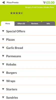 Pizza Pronto YO7 android App screenshot 1